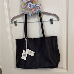 Lucky Brand Black Leather Tote